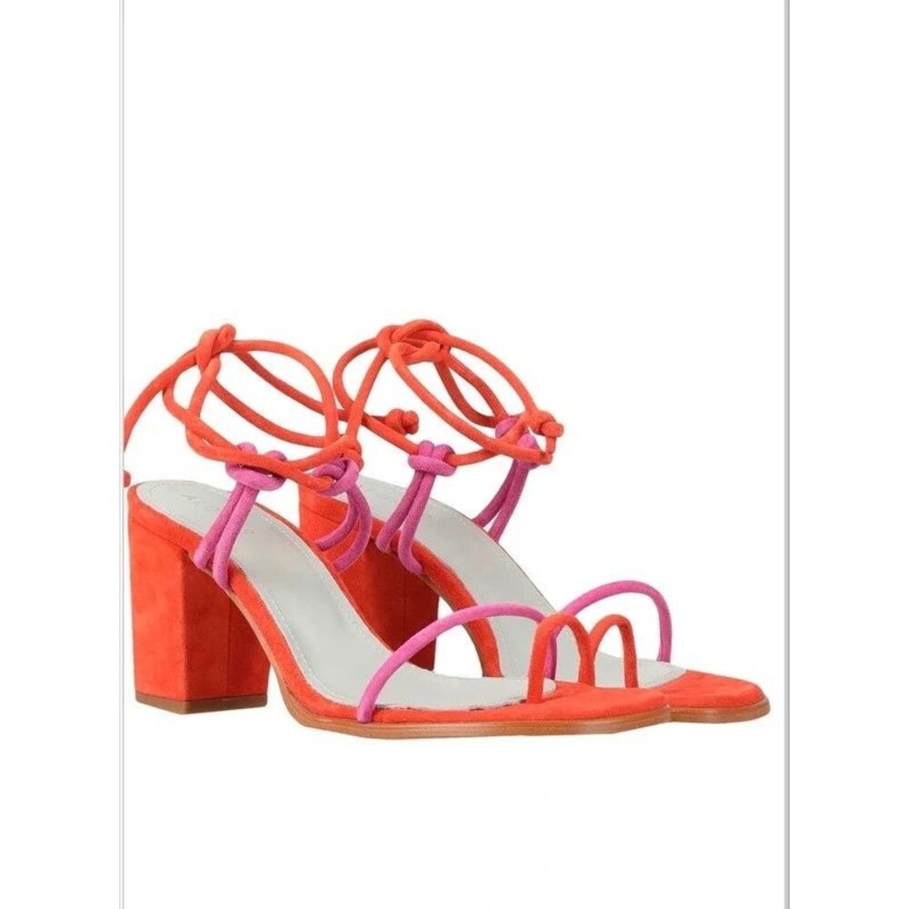 Boho Chic Statement Alohas Grace Suede Ankle Tie Sandals - 39